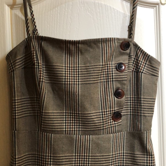 UO Mini Dress Size S - plaid zip up back. - Picture 2 of 11